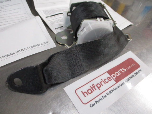 Mitsubishi Lancer Genuine Rear Seat Outer Center Seat Belt (Black) New Part