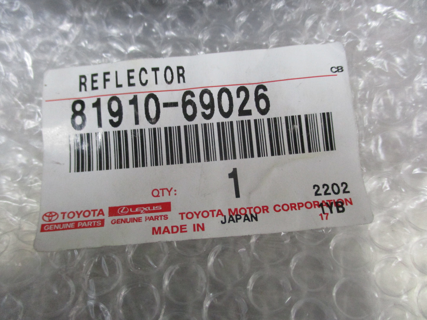 Toyota Landcruiser Genuine Rear Corner Reflector New