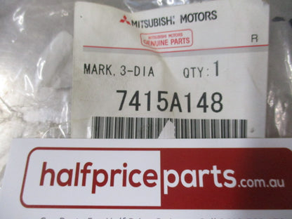 Mitsubishi Lancer/Outlander/Mirage/Eclipse Cross Genuine Front Grille Emblem New Part
