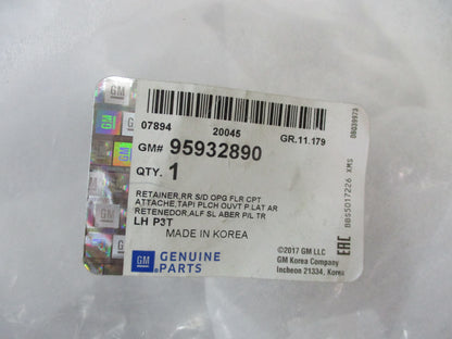 Holden Barina Genuine Rear Left Interior Sill Plate New Part