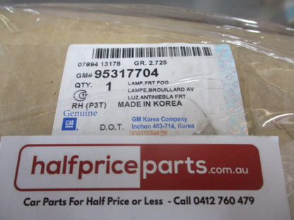 Holden TM Barina/RS Turbo Genuine Right Hand Front Fog Light New Parts