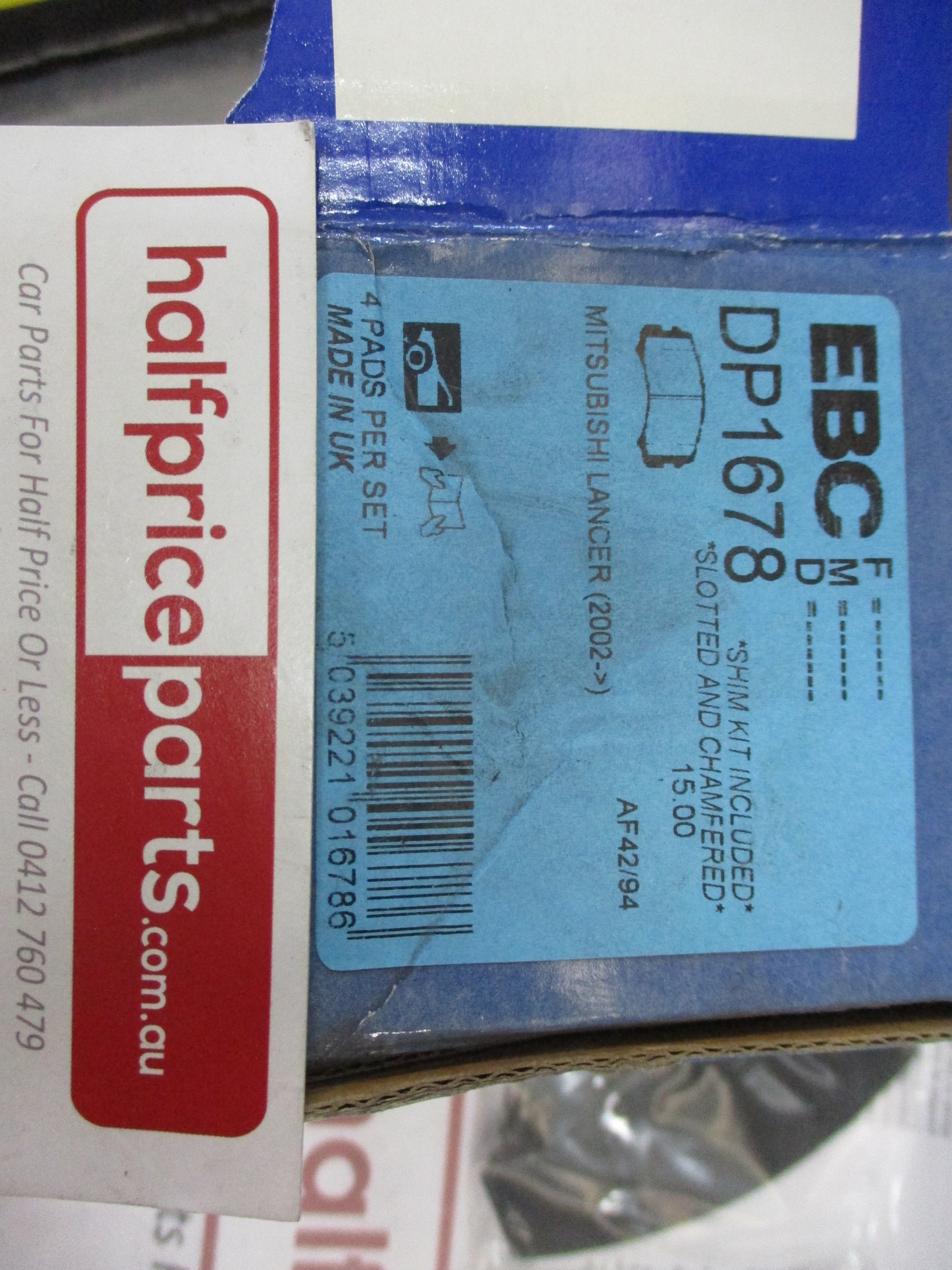 EBC Front Disc Brake Pad Set Suits Mitsubishi Lancer New Part