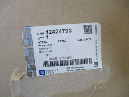 Holden Trax Genuine 18x7 Inch 5 Spoke Wheel New