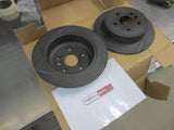 RDA Rear Disc Rotors (Pair) Slotted-Dimpled Suits Toyota Rav4 New Part