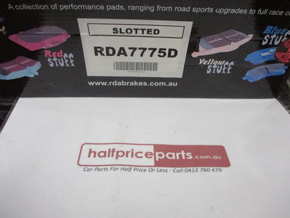 RDA Rear Disc Rotors (Pair) Slotted-Dimpled Suits Toyota Rav4 New Part