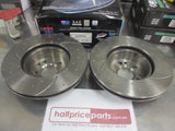 RDA Front Disc Brake Rotors (Pair) Slotted-Dimpled Suits Mercedes Benz S-Class New Part