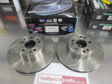 RDA Front Disc Brake Rotors (Pair) Slotted-Dimpled Suits Mercedes Benz S-Class New Part