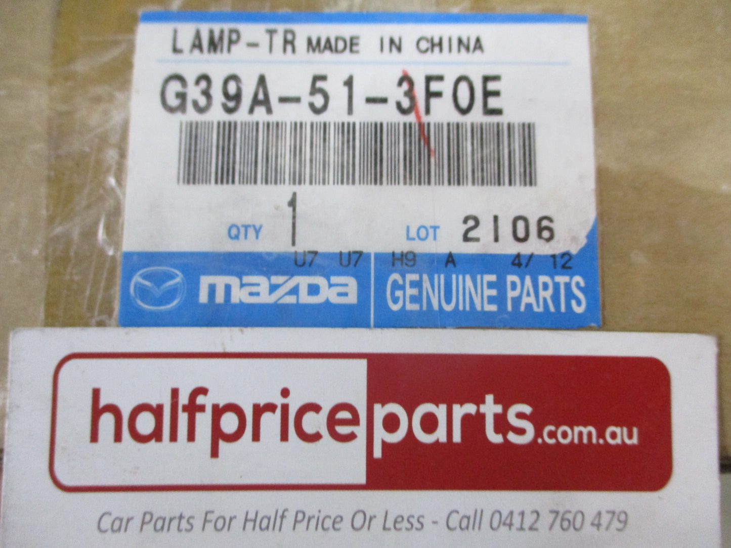 Mazda 6 Genuine Driver Side Inner Boot Lid Combination Light New Part