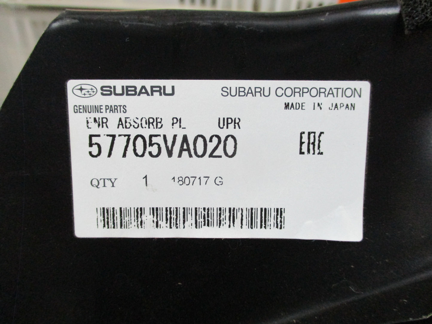 Subaru WRX/STI Genuine Upper Energy Absorber New Part