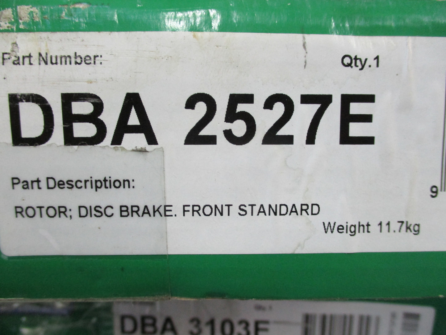 DBA StreetSeries Front En-Shield Standard Rotor For Ford Transit New Part