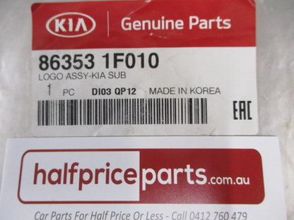 Kia Carnival/Sorento/Sportage Genuine Rear Tail Gate Emblem New Part