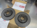 RDA Front Disc Rotors (Pair) Slotted-Dimpled Suits Volvo S80 New Part