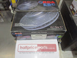 RDA Front Disc Rotors (Pair) Slotted-Dimpled Suits Volvo S80 New Part