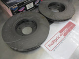 RDA Front Disc Rotors (Pair) Slotted-Dimpled Suits Audi A4/100/A6/Passat New Part