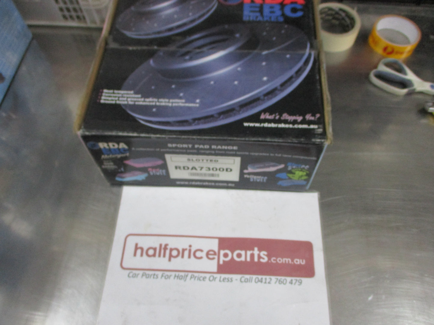 RDA Front Disc Brake Rotors (Pair) Slotted-Dimpled Suits Mercedes Benz Vito New Part