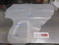 Mitsubishi Outlander Genuine Left Hand Rear Inner Door Clear Film New Part