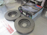 RDA Front Disc Rotors (Pair) Slotted-Dimpled Suits Holden Tigra/ Barina XC/Combo XC New Part