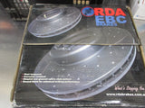 RDA Front Disc Rotors (Pair) Slotted-Dimpled Suits Holden Tigra/ Barina XC/Combo XC New Part