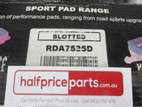 RDA Front Disc Rotors (Pair) Slotted-Dimpled Suits Holden Tigra/ Barina XC/Combo XC New Part