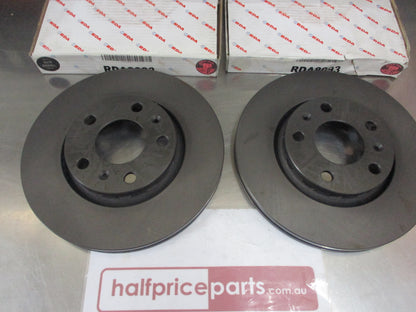 RDA Rear Disc Brake Rotors (Pair) Standard Suits Audi A8 New Part