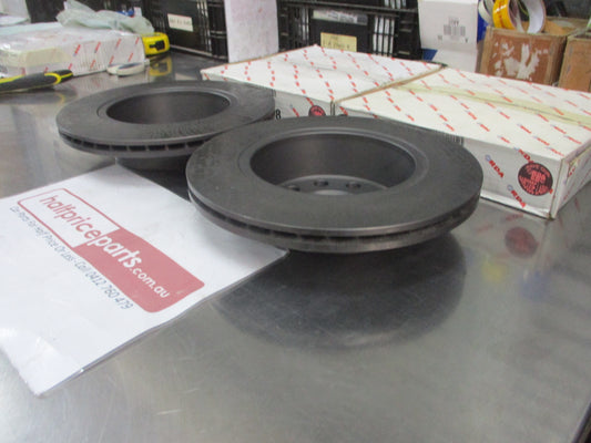 RDA Rear Disc Brake Rotor (Pair) Standard Suits Audi A6 Quattro New Part