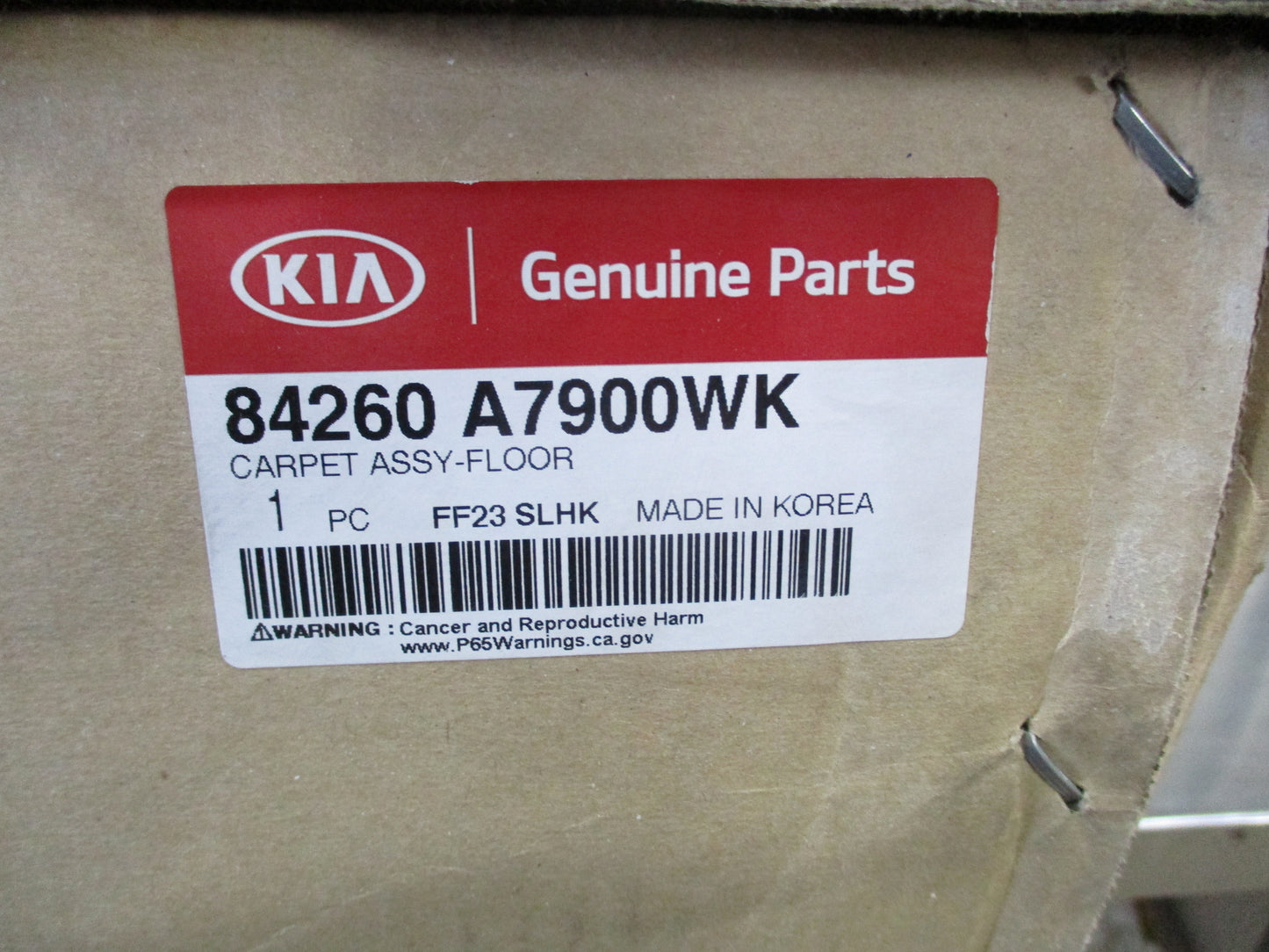 Kia Cerato Sedan Genuine Front Carpet Replacement New Part
