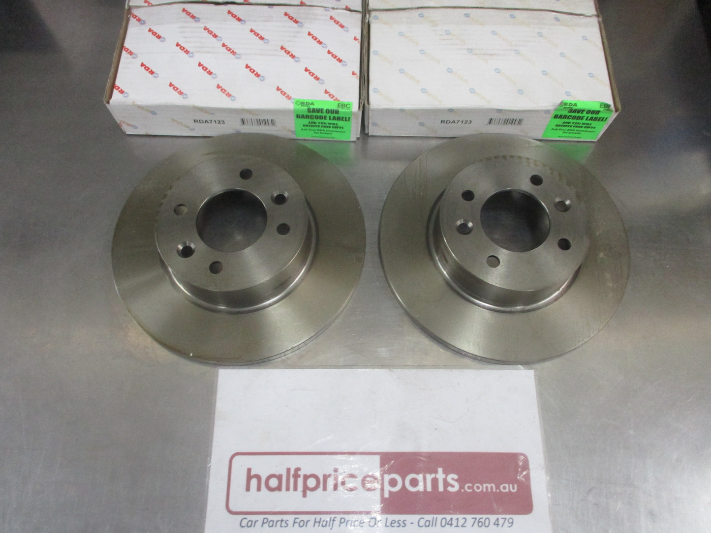 RDA Rear Disc Rotors (Pair) Standard Suits Renault 25 New Part
