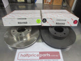 RDA Standard Front Disc Rotors (Pair) To Suit Mazda MPV LV10E1 New Part