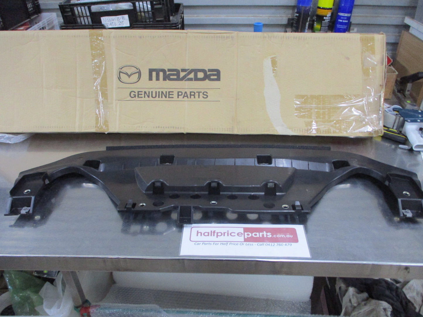 Mazda 3 Genuine Front Lower Bumper Support Rail (Stiffener) New Part