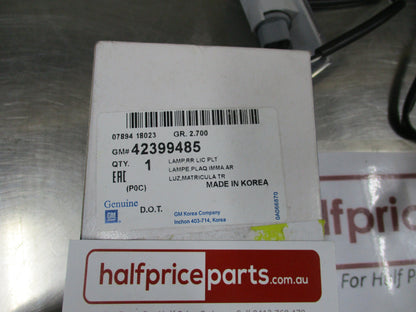 Holden Captiva Maxx Genuine Rear Licence Plate Lamp New Part