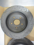RDA Rear Disc Rotors (Pair) Slotted-Dimpled Suits Chrysler Neon New Part