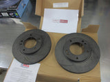 RDA Front Disc Rotors (Pair) Slotted-Dimpled Suits Kia Sorento New Part