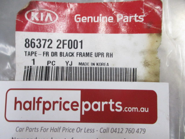 Kia Cerato Genuine Front Right Hand Upper Black Out Tape New Part