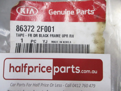 Kia Cerato Genuine Front Right Hand Upper Black Out Tape New Part