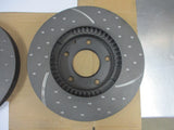 RDA Front Disc Brake Rotors (Pair) Slotted-Dimpled Suits Kia Carnival/Eunos 800/Mazda MPV New Part