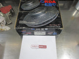 RDA Front Disc Brake Rotors (Pair) Slotted-Dimpled Suits Kia Carnival/Eunos 800/Mazda MPV New Part