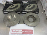 RDA Front Disc Brake Rotors (Pair) Slotted-Dimpled Suits Datsun Stanza New Part