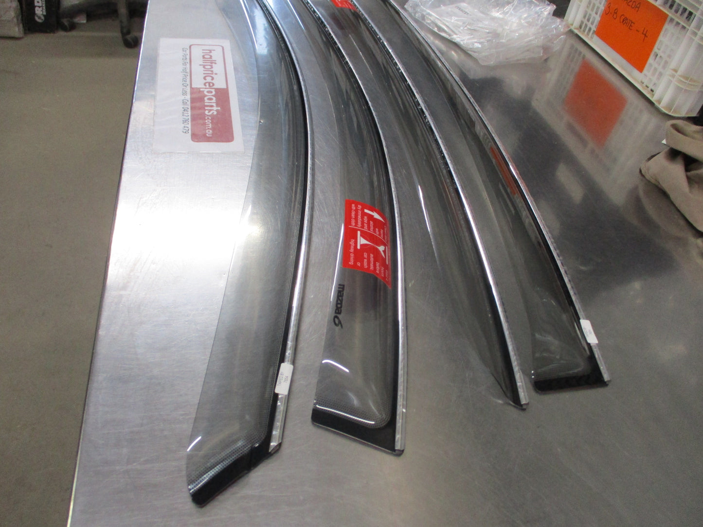 Mazda 6 GJ Genuine Slim Line Tinted Weather Shield Set 4 Kit New Part