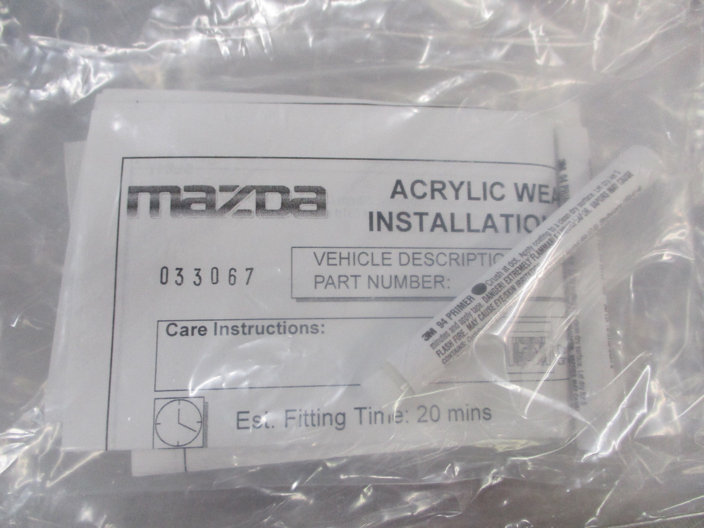 Mazda 6 GJ Genuine Slim Line Tinted Weather Shield Set 4 Kit New Part