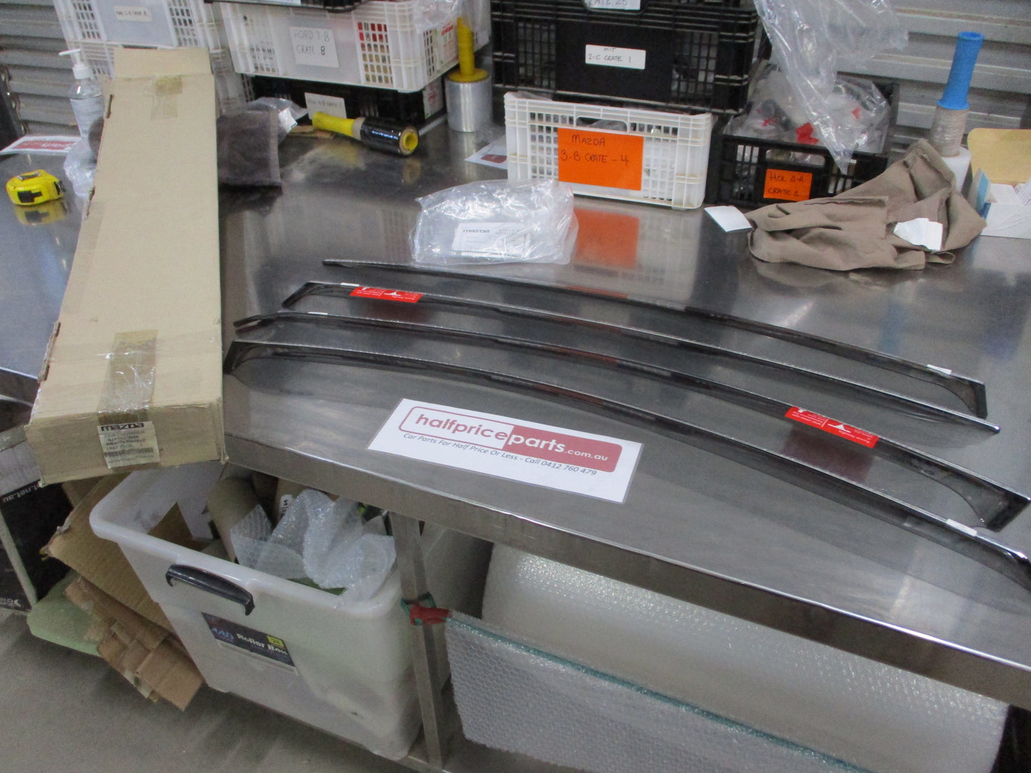 Mazda 6 GJ Genuine Slim Line Tinted Weather Shield Set 4 Kit New Part
