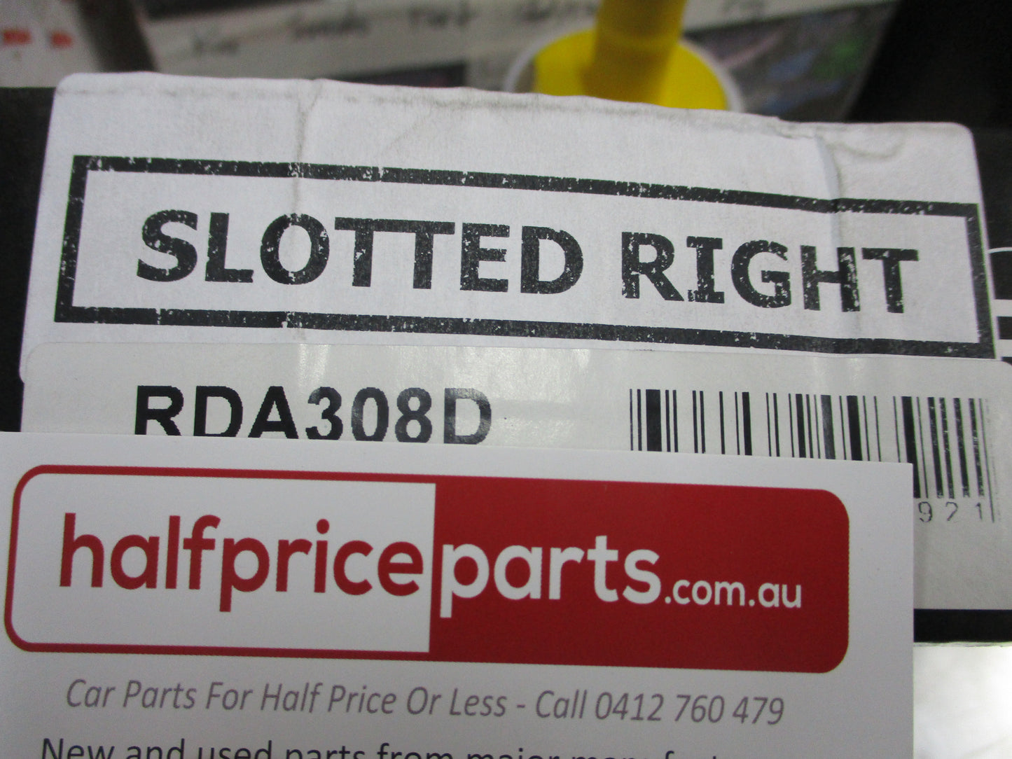 RDA Front Disc Brake Rotors (Pair) Slotted-Dimpled Suits Datsun Stanza New Part