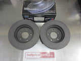 RDA Front Disc Brake Rotors (Pair) Slotted-Dimpled Suits Jeep Grand Cherokee KJ New Part
