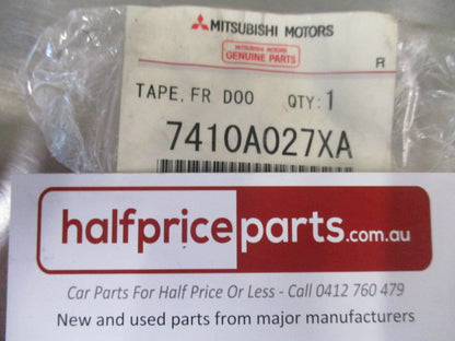 Mitsubishi Lancer Genuine Front Left Hand Door Upper Trim Black Tape New Part