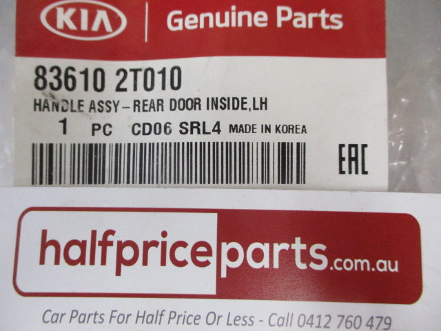 Kia Genuine Left Hand Rear Door Inside Handle Assembly New Part