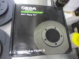 RDA Front Disc Brake Rotors (Pair) Slotted-Dimpled Suits Mitsubishi Triton ML To MQ  Triton New Part