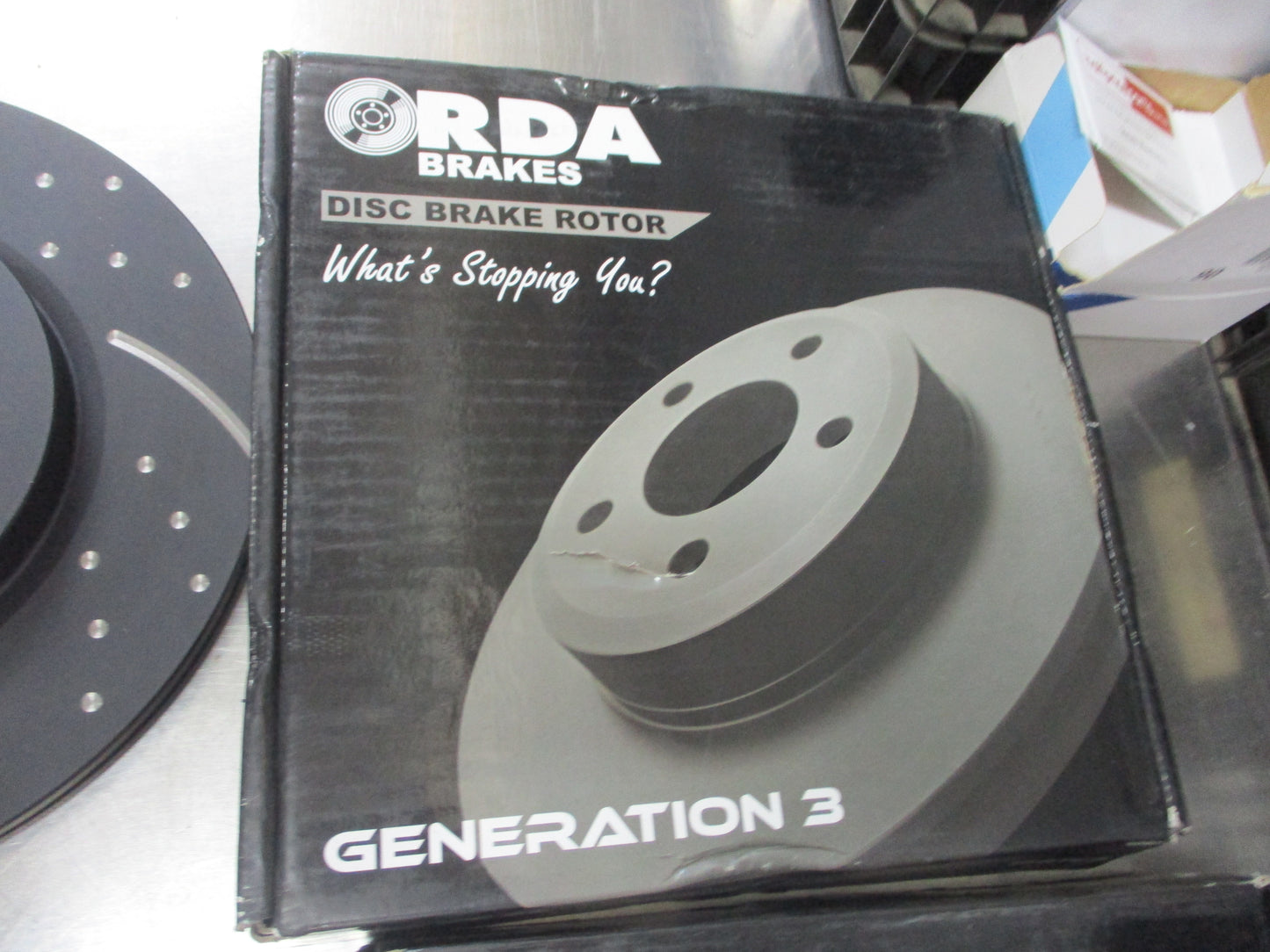RDA Front Disc Brake Rotors (Pair) Slotted-Dimpled Suits Mazda 2/Fiat Abarth/Ford Fiesta New Part