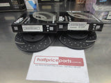 RDA Front Disc Brake Rotors (Pair) Slotted-Dimpled Suits Mazda 2/Fiat Abarth/Ford Fiesta New Part