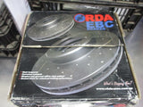 RDA Front Disc Brake Rotors (Pair) Slotted-Dimpled Suits Holden Barina TK New Part