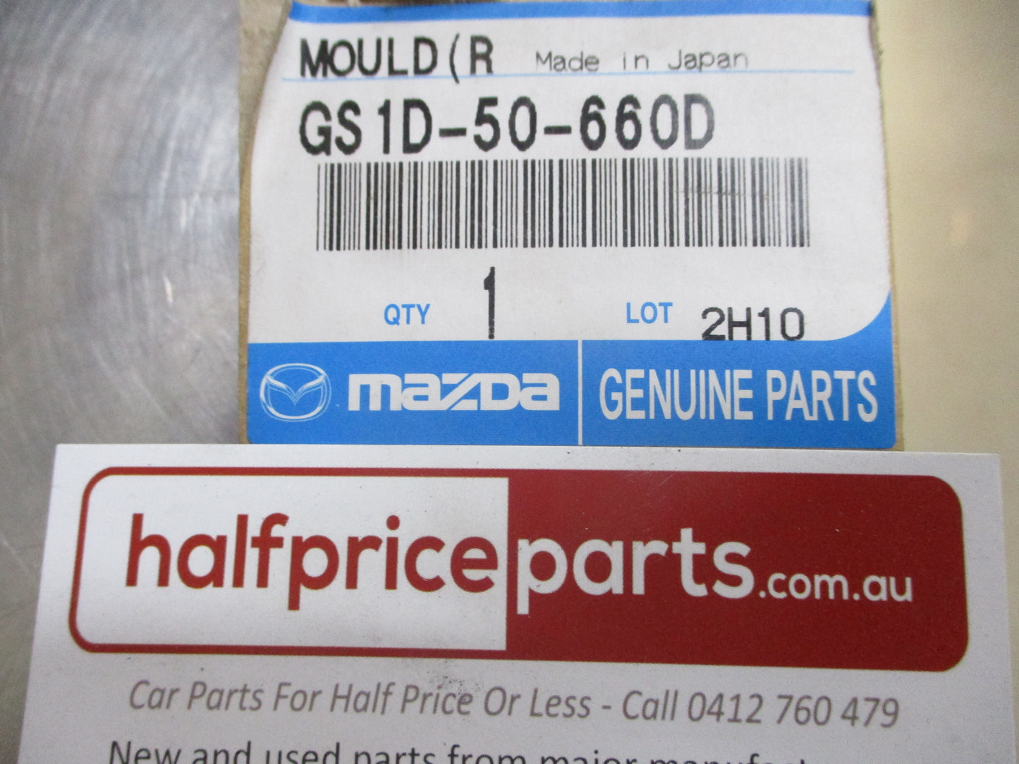 Mazda 6 Genuine Right Hand Rear Window Glass Moulding Chrome New Part