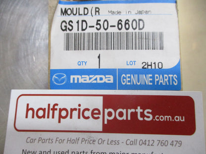 Mazda 6 Genuine Right Hand Rear Window Glass Moulding Chrome New Part